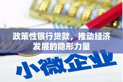 历下政策性银行贷款，推动经济发展的隐形力量