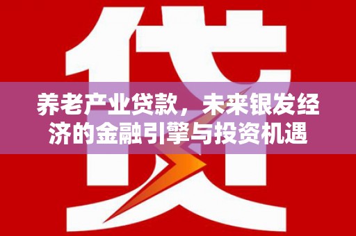 历下养老产业贷款，未来银发经济的金融引擎与投资机遇
