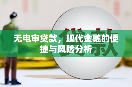 历下无电审贷款，现代金融的便捷与风险分析