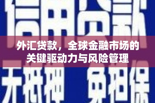 历下外汇贷款，全球金融市场的关键驱动力与风险管理