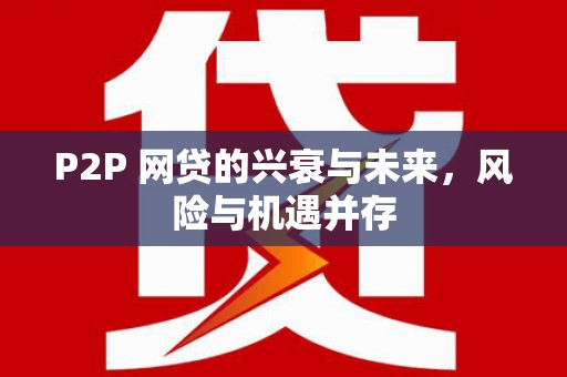 历下P2P 网贷的兴衰与未来，风险与机遇并存