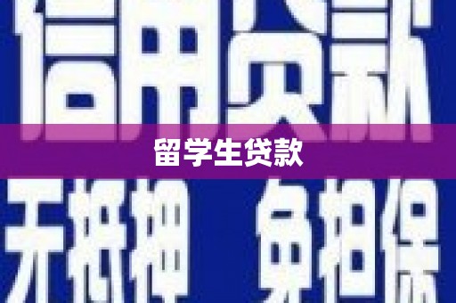 历下留学生贷款