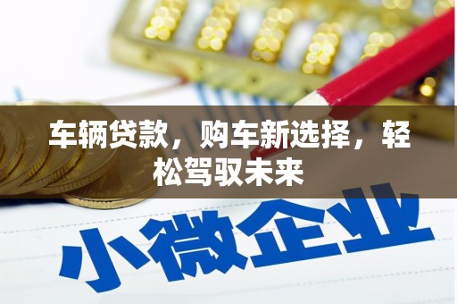 历下车辆贷款，购车新选择，轻松驾驭未来