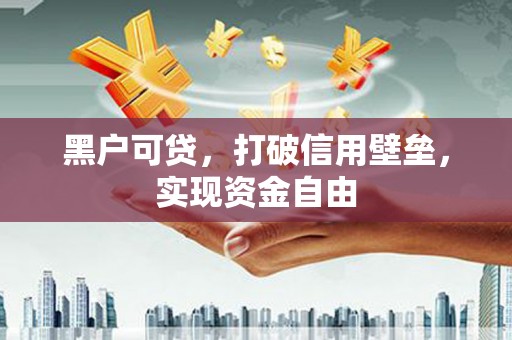 历下黑户可贷，打破信用壁垒，实现资金自由
