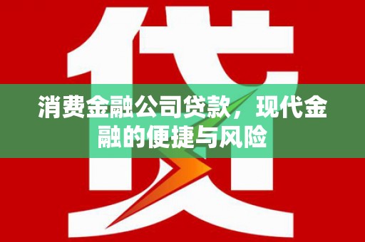 历下消费金融公司贷款，现代金融的便捷与风险