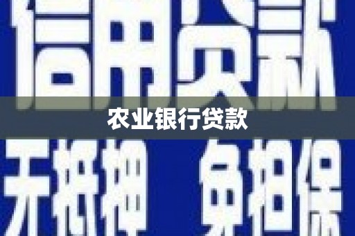 历下农业银行贷款