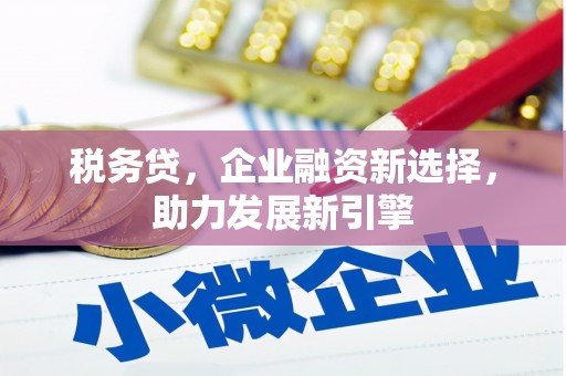 历下税务贷，企业融资新选择，助力发展新引擎