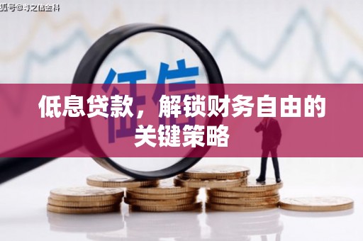 历下低息贷款，解锁财务自由的关键策略