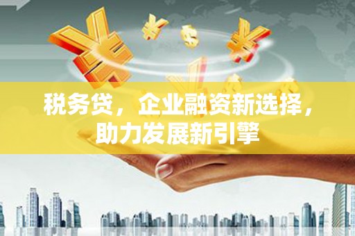 历下税务贷，企业融资新选择，助力发展新引擎