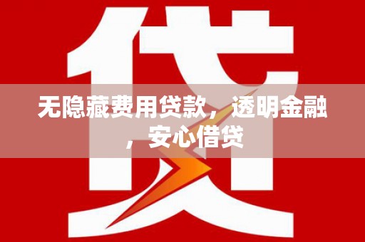 历下无隐藏费用贷款，透明金融，安心借贷