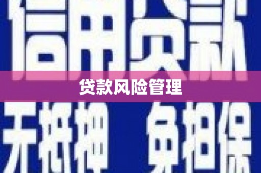 历下贷款风险管理