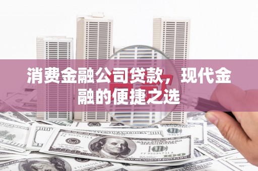历下消费金融公司贷款，现代金融的便捷之选