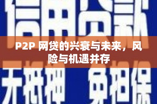 历下P2P 网贷的兴衰与未来，风险与机遇并存