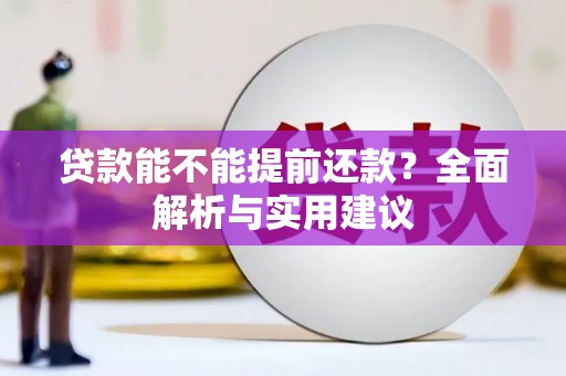历下贷款能不能提前还款？全面解析与实用建议