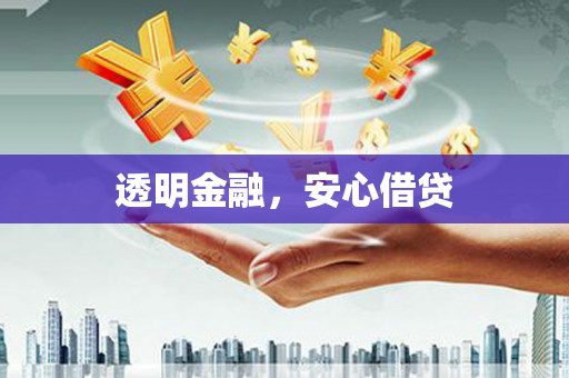 历下透明金融，安心借贷