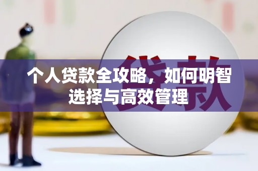 历下个人贷款全攻略，如何明智选择与高效管理