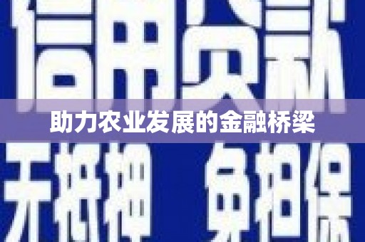 历下助力农业发展的金融桥梁